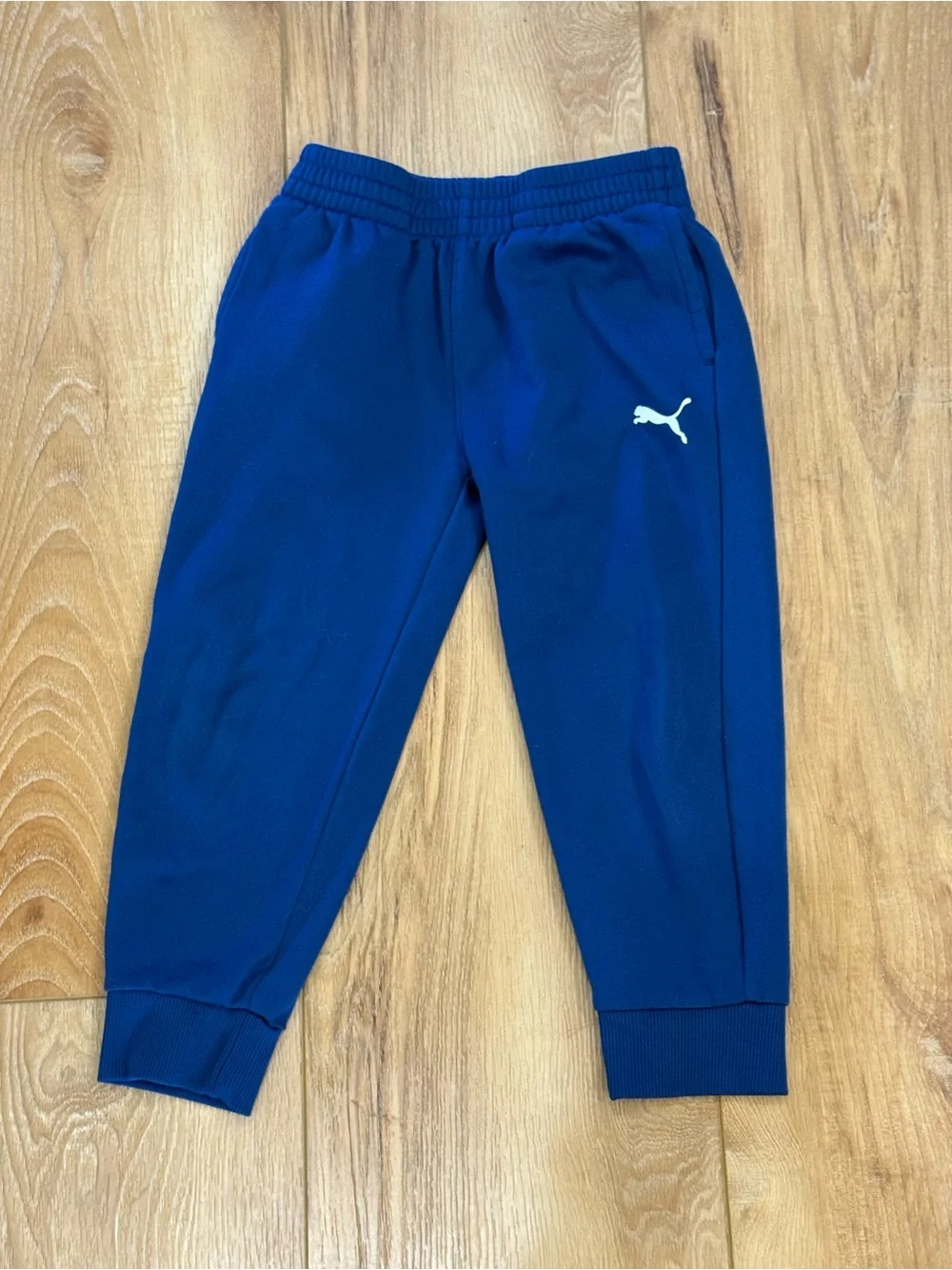 Puma White & Blue Camo Tee with Blue Joggers - Picture 5 of 7